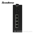 Scodeno Din-Rail Single Mode Dual Fiber 5ports Switch